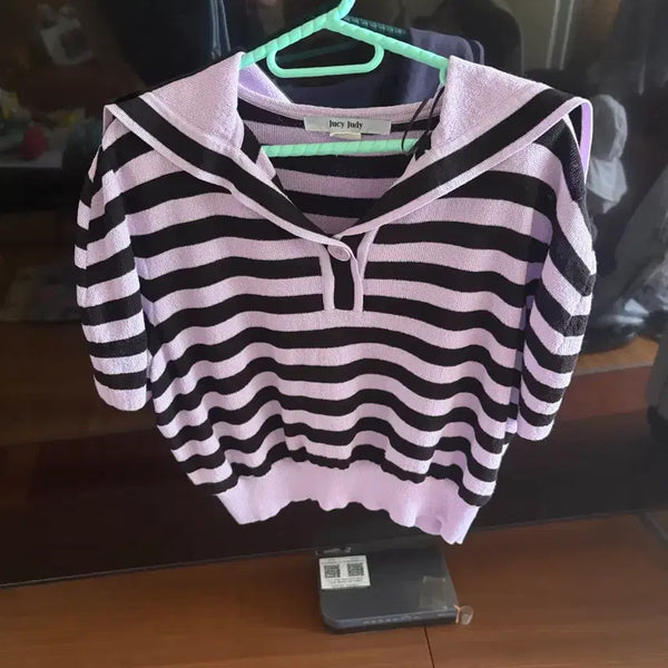 [BUNJANG] Juicy Judy Striped T-Shirt / 쥬시쥬디 티