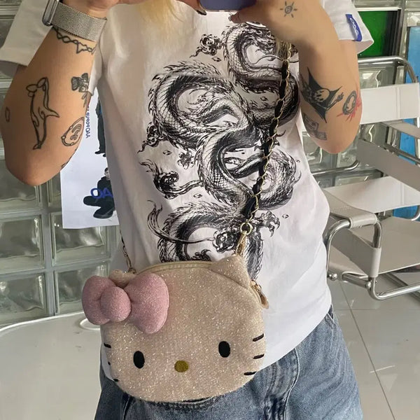 [BUNJANG] Sanrio Hello Kitty Mini Bag (Beige/Pink) / SANRIO 키티 hello kitty mini bag