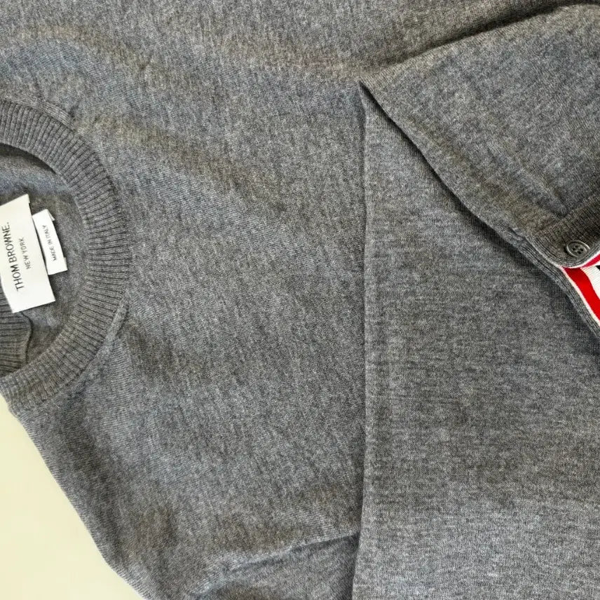 [BUNJANG] Thom Browne Merino Wool Knit Sweater / 톰브라운 니트 그레이