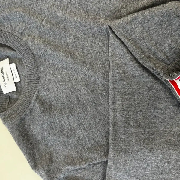 [BUNJANG] Thom Browne Merino Wool Knit Sweater / 톰브라운 니트 그레이