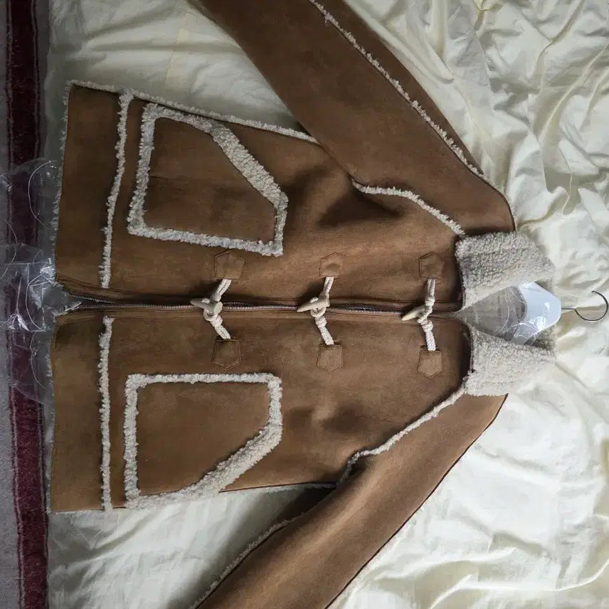 [BUNJANG] ETMON Reversible Mustang Jacket Brown / 에트몽 리버서블 무스탕 브라운