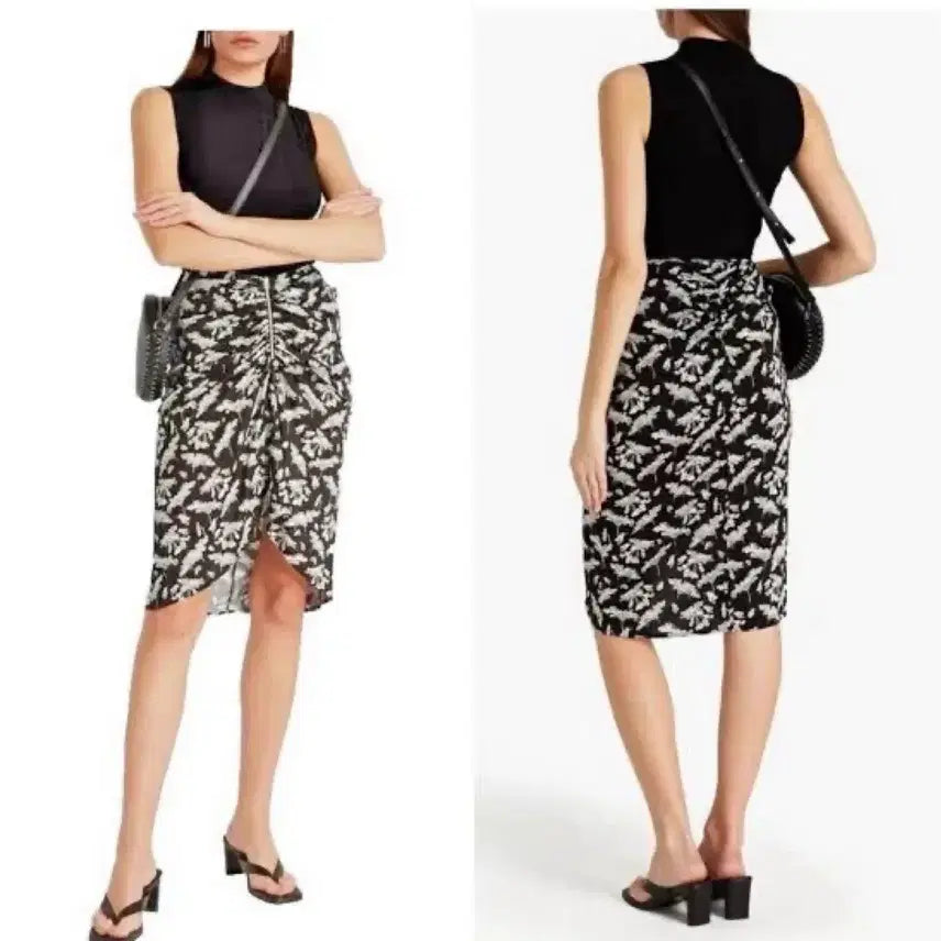 [BUNJANG] rag & bone SABEEN ZIP SKIRT BLACK MULTI / rag & bone BLACK MULTI SABEEN ZIP SKIRT