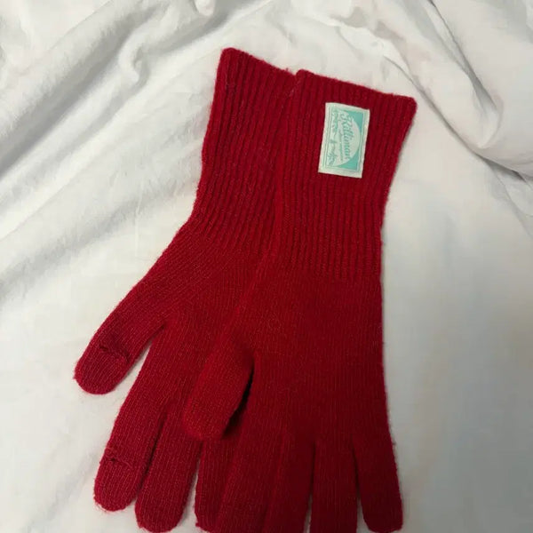 [BUNJANG] Killeman Knit Gloves Red / 킬리먼 장갑 레드