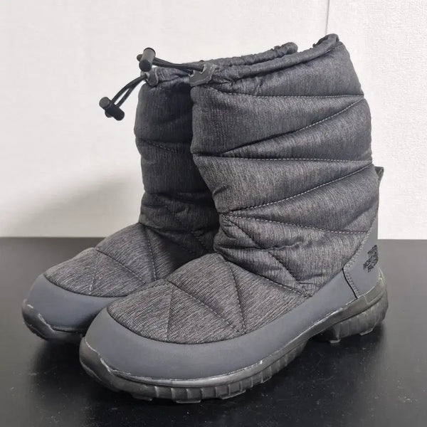 [BUNJANG] The North Face Short Padding Insulated Boots Grey (250) / 노스페이스 숏 패딩 방한 부츠 그레이(250)