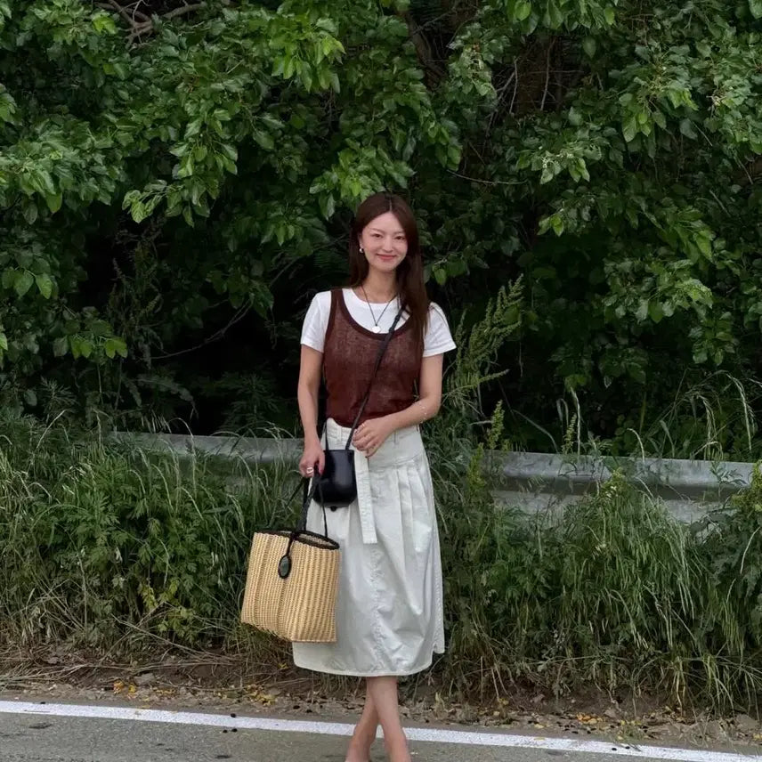 [BUNJANG] Ged Spaghetti Strap Tank Top / 게드 나시