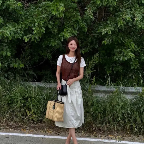 [BUNJANG] Ged Spaghetti Strap Tank Top / 게드 나시