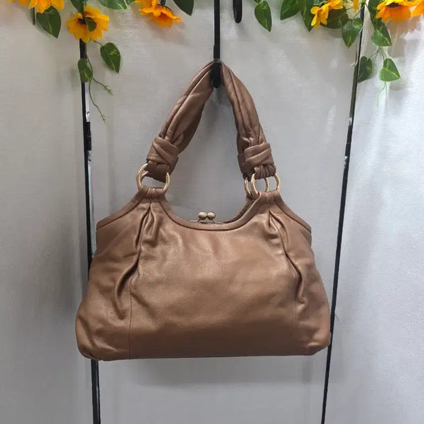 [BUNJANG] Coach Leather Shirring Tote Bag / 코치토트백