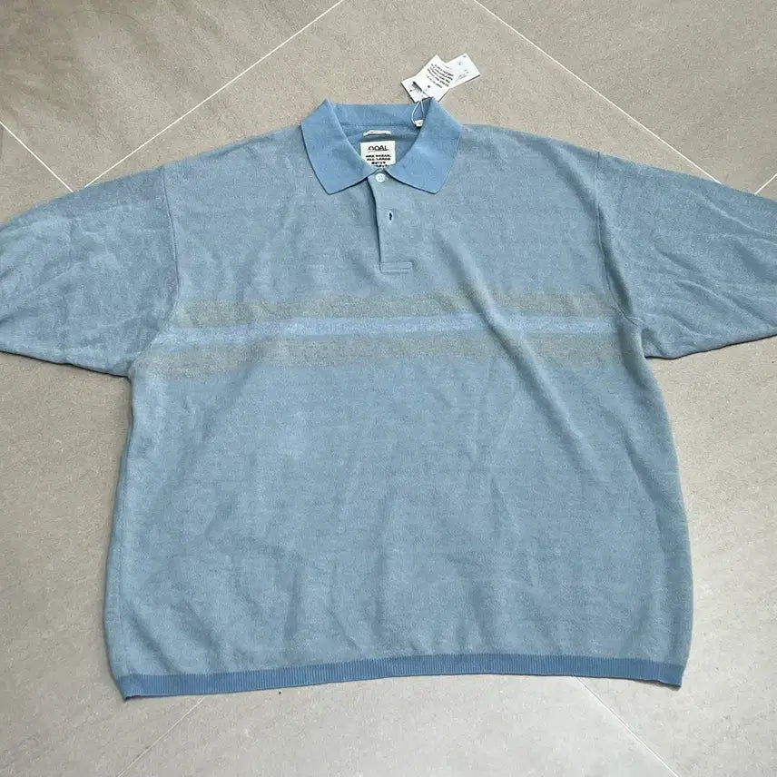 [BUNJANG] nanamica Short Sleeve Polo Sweater / 나나미카 폴로 반팔 스웨터 L
