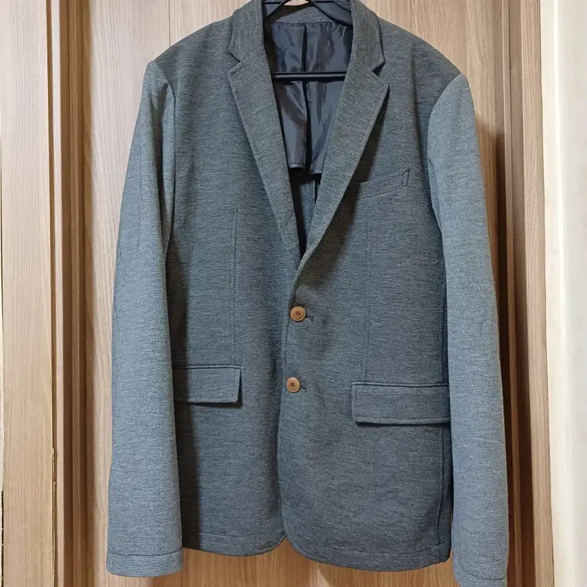 [BUNJANG] Men's Grey Slim Fit Jacket / 남자 그레이 자켓