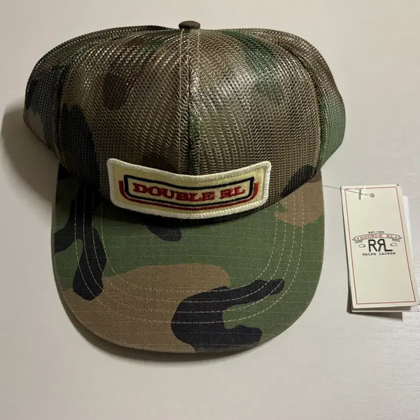 [BUNJANG] RRL Camo Mesh Trucker Cap Hat / rrl 더블알엘 카모 메쉬 트러커 캡 모자