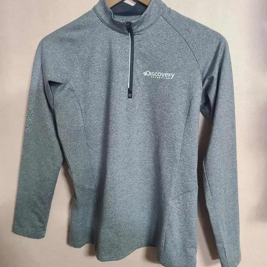 [BUNJANG] Discovery 90s Style Half-Zip Long Sleeve Top / 디스커버리 반집업 긴팔 90S