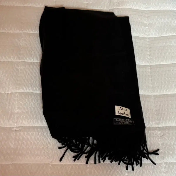 [BUNJANG] Acne Studios Virgin Wool Scarf Black / 아크네 스튜디오 머플러 블랙