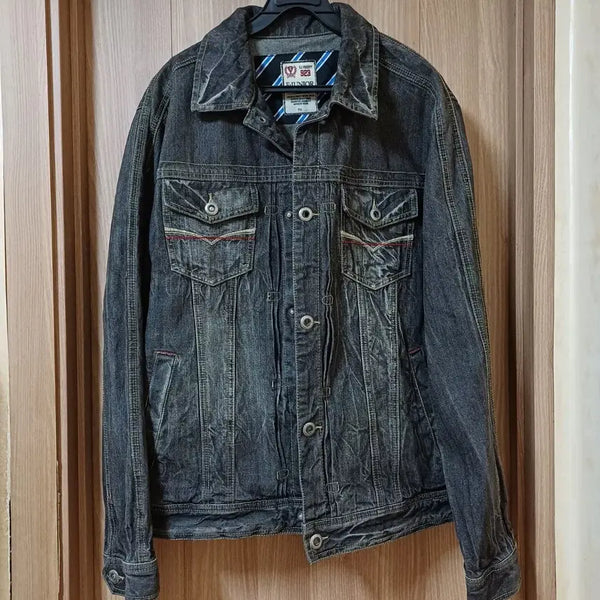 [BUNJANG] Denim Jacket Black / 데님 자켓 블랙