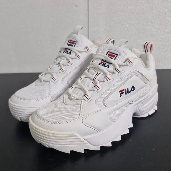 [BUNJANG] Fila Disruptor 2 White Sneakers (Size 225) / 휠라 디스럽터2 화이트(225)
