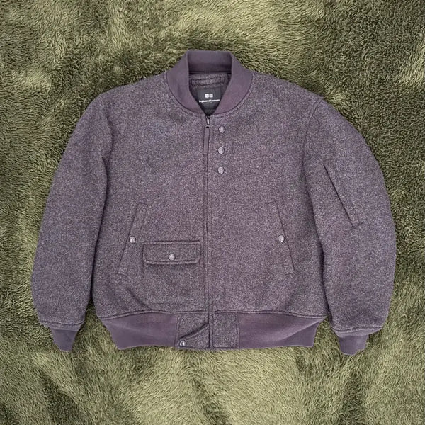 [BUNJANG] Uniqlo x Engineered Garments Puff Tech Short Blouson Jacket Grey M / [M] 유니클로 X 엔지니어드 가먼츠 퍼프테크 숏 블루종 그레이