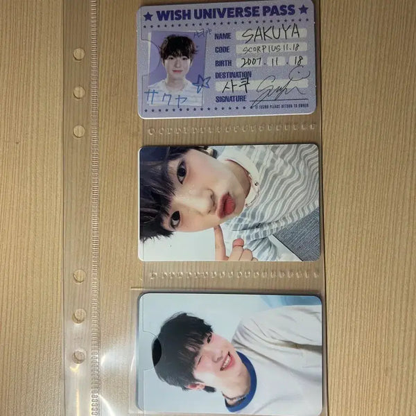 [BUNJANG] NCT WISH Sakuya Photocard Bundle Set (5 types) / NCT WISH 사쿠야 포토카드 5종 일괄
