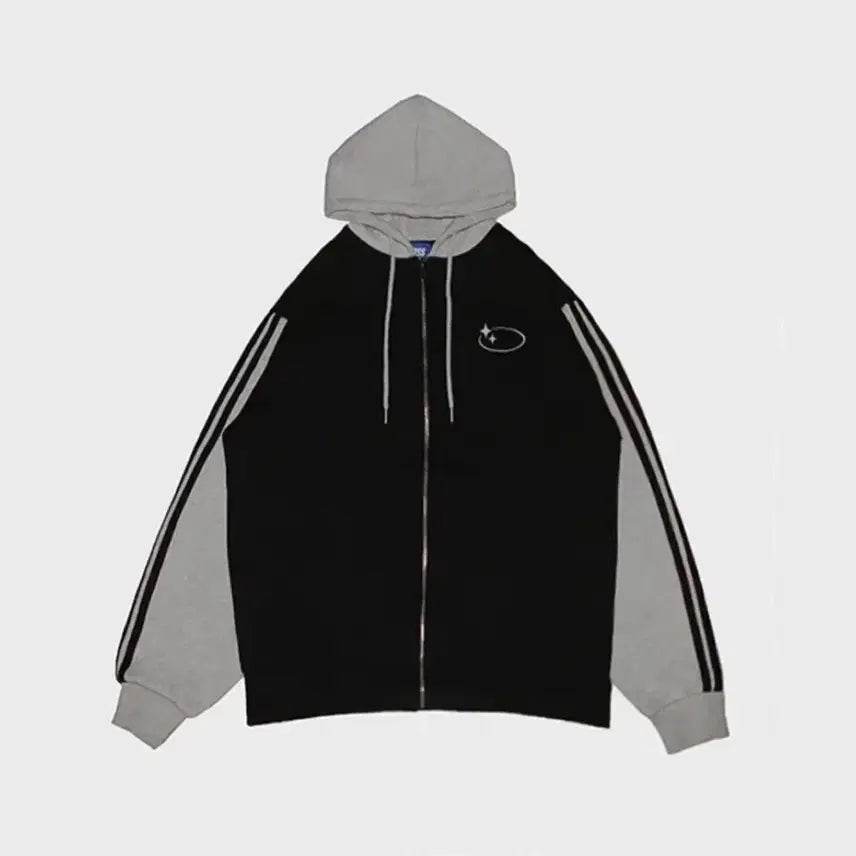[BUNJANG] Crossdressly Shining Star Zip-Up Black / 크로스드레슬리 샤이닝 스타 집업 블랙