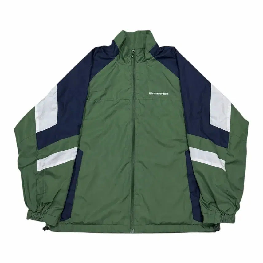 [BUNJANG] Thisisneverthat 18FW Windbreaker Track Jacket Green L / 18FW 디스이즈네버댓 윈드브레이커 바람막이 트랙자켓 그린 L
