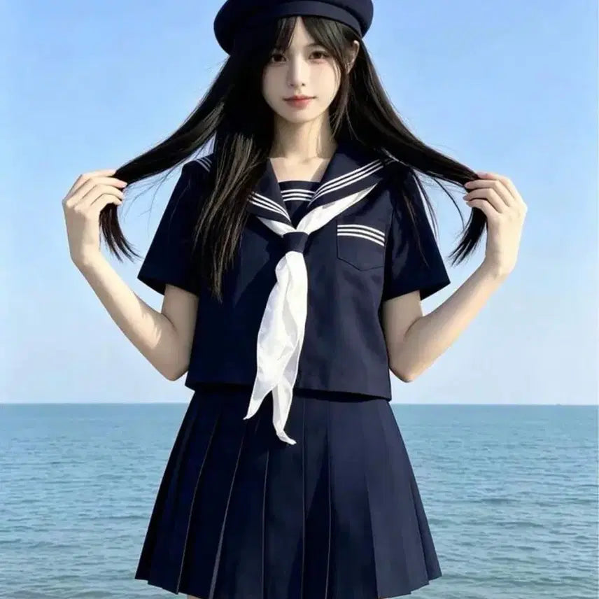 [BUNJANG] Short Sleeve Sailor Uniform / 반팔 세라복