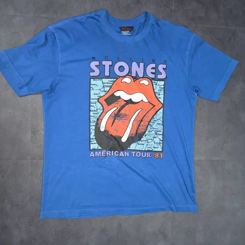 [BUNJANG] Rolling Stones Tour Oversized T-Shirt / ROLLING STONES 투어 오버사이즈 티셔츠