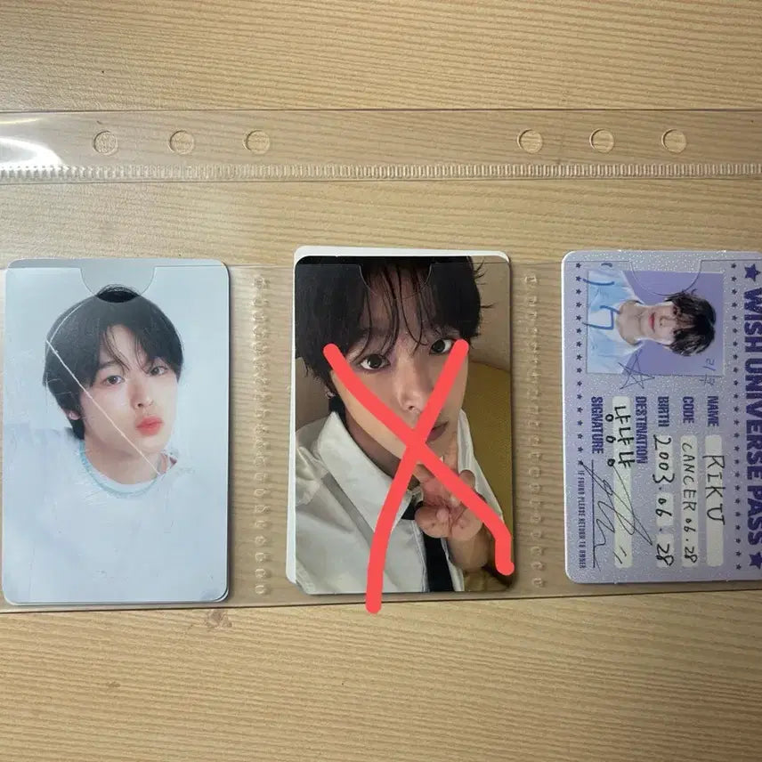 [BUNJANG] NCT WISH Riku Bundle Set Photocard (4 types) / NCT WISH 리쿠 포카 4종 일괄