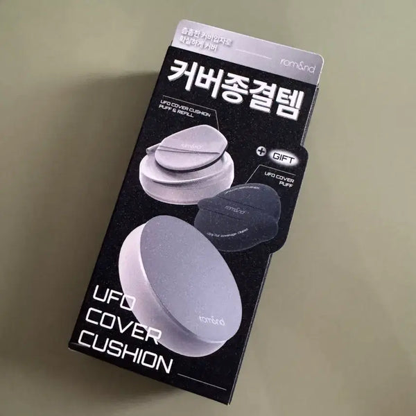 [BUNJANG] Rom&nd UFO Cover Cushion Refill Set (Base + Refill + Chubby Puff) 21P Pure - Sealed / [미개봉] 롬앤 유에프오 커버 쿠션 리필 기획 (본품+리필+뚱퍼프)