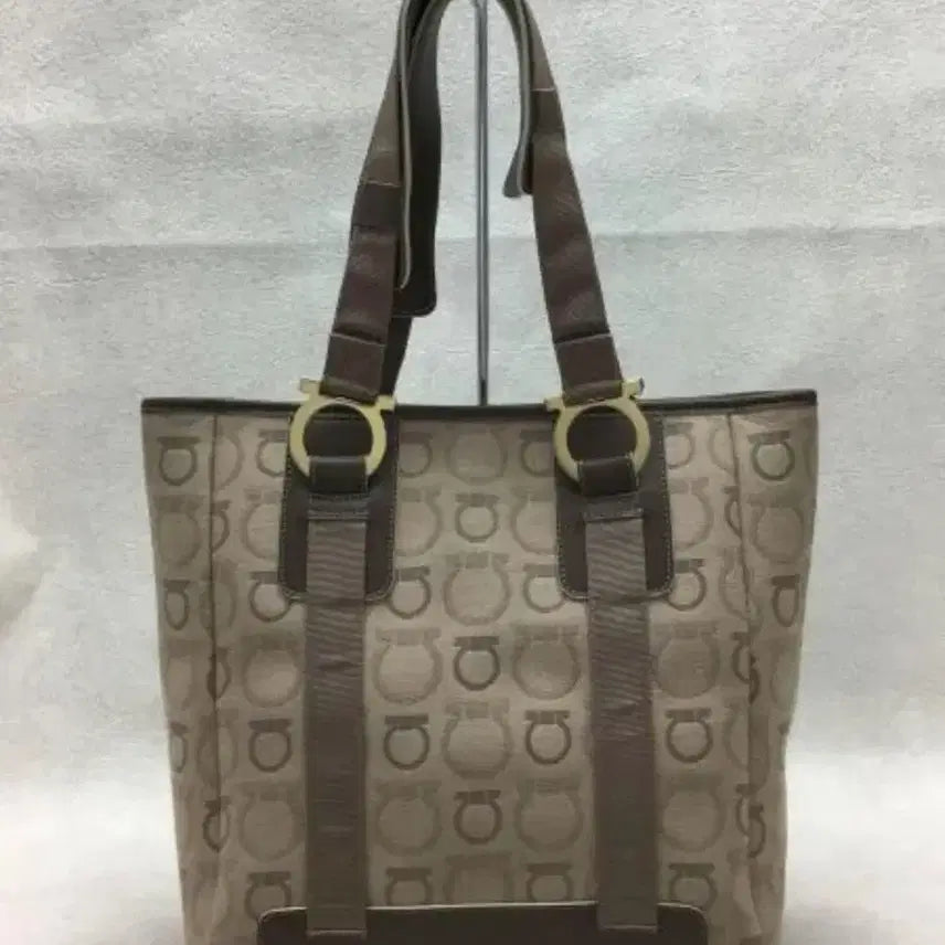 [BUNJANG] Salvatore Ferragamo Gancini Canvas Bag / 페라가모 간치니 캔버스 가방 백