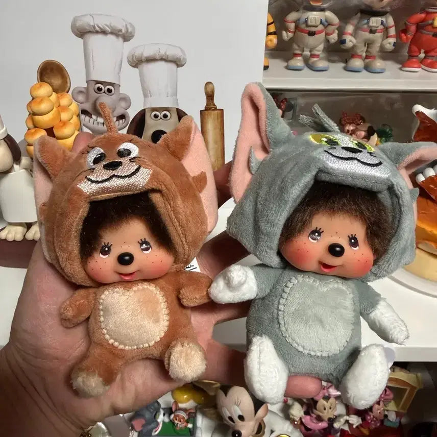 [BUNJANG] Monchhichi Tom & Jerry Keychain / 몬치치 톰,제리 키링 팝니다