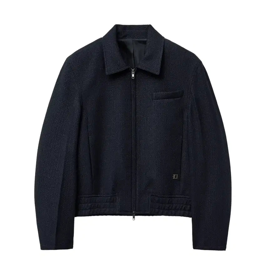 [BUNJANG] Ellude Fluid Tweed Blouson Jacket / 엘무드  플루이드 트위드 블루종 자켓