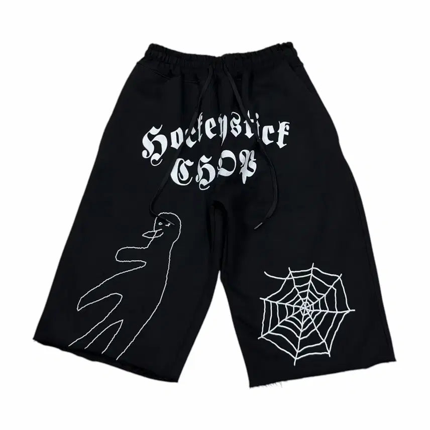 [BUNJANG] Hockey Stick Chop Sweatpants Black / 하키스틱찹 츄리닝 스웻팬츠 바지 블랙
