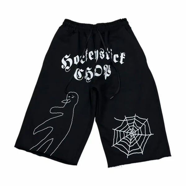 [BUNJANG] Hockey Stick Chop Sweatpants Black / 하키스틱찹 츄리닝 스웻팬츠 바지 블랙