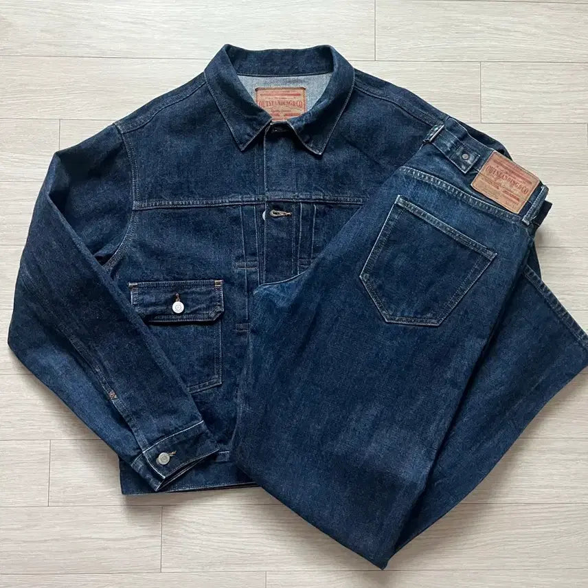 [BUNJANG] Outstanding “Selvedge Denim Setup” Jacket & Pants / 아웃스탠딩 셀비지 데님 자켓 팬츠