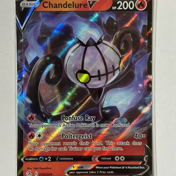 [BUNJANG] Chandelure V 039/265 Fusion Strike / 샹델라 V 북미 039/265 퓨전 스트라이크