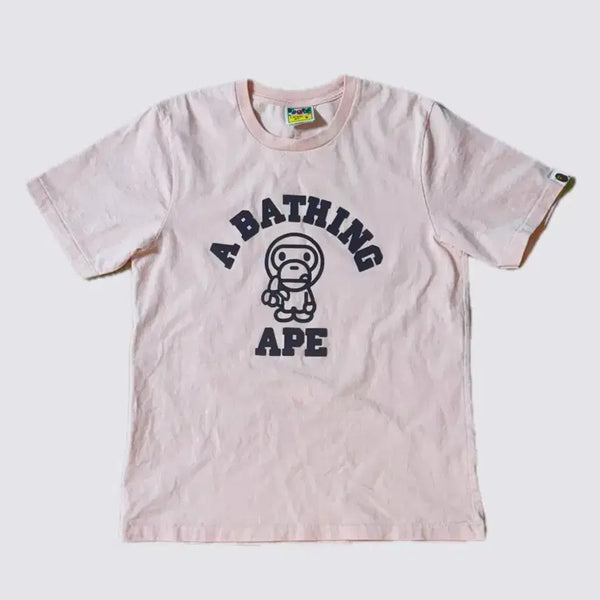 [BUNJANG] BAPE BABY MILO COLLEGE T-Shirt / 베이프 베이비 마일로 칼리지 반팔티