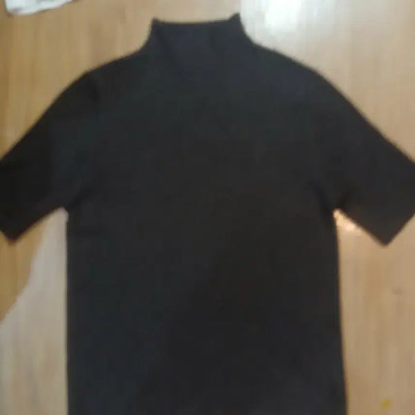 [BUNJANG] Black-Brown Mock Neck Knit Sweater / 반목 흑갈색니트/프리55.66