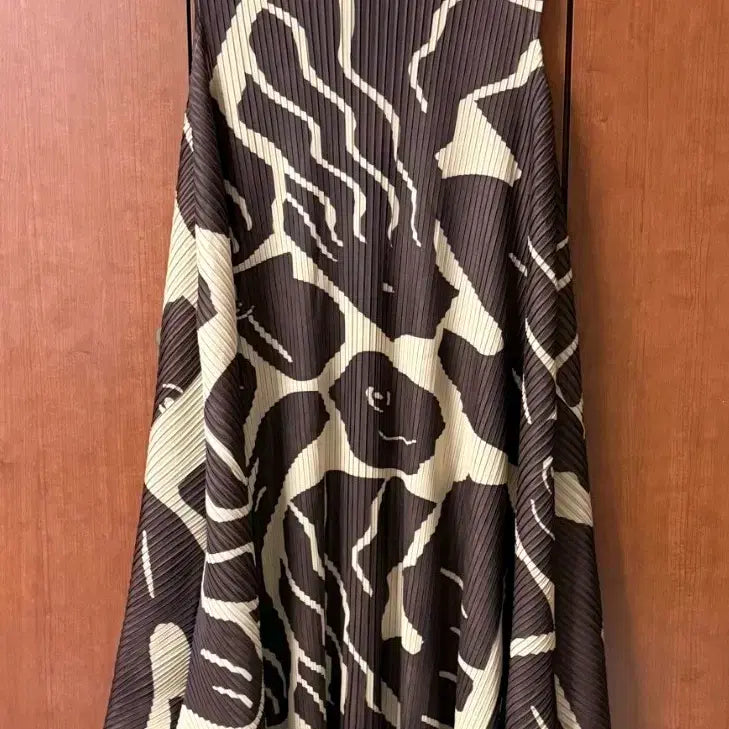 [BUNJANG] Pleated Patterned Dress / 플리츠 원피스