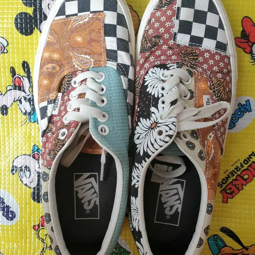 [BUNJANG] Vans Era Tiger Patchwork Sneakers (255) / 무배)반스 에라 타이거패치워크 스니커즈 255
