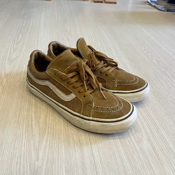 [BUNJANG] Vans Suede Beige Sneakers / 반스 스웨이드 베이지 스니커즈
