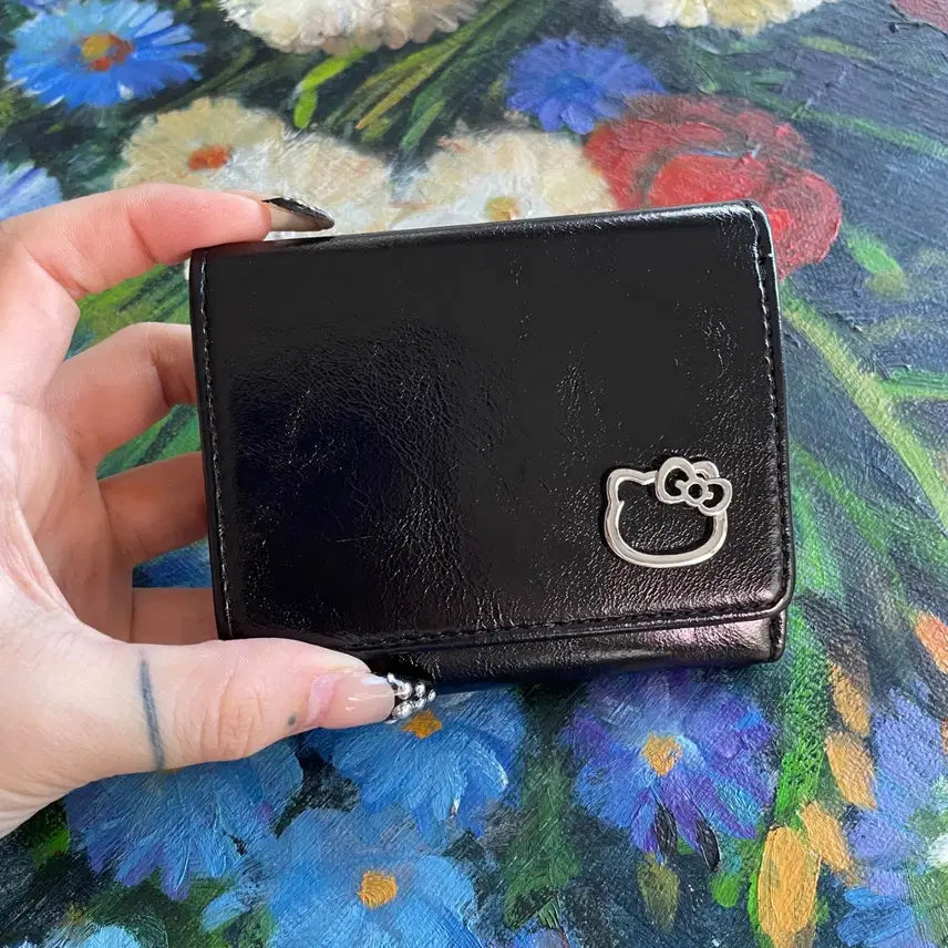 [BUNJANG] Sanrio Hello Kitty Mini Wallet - Black / SANRIO 키티 hello kitty mini wallet