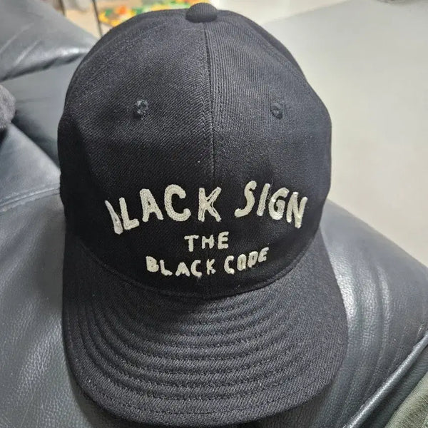 [BUNJANG] Black Sign Ball Cap THE BLACK CODE / 블랙 사인 볼캡 THE BLACK CODE