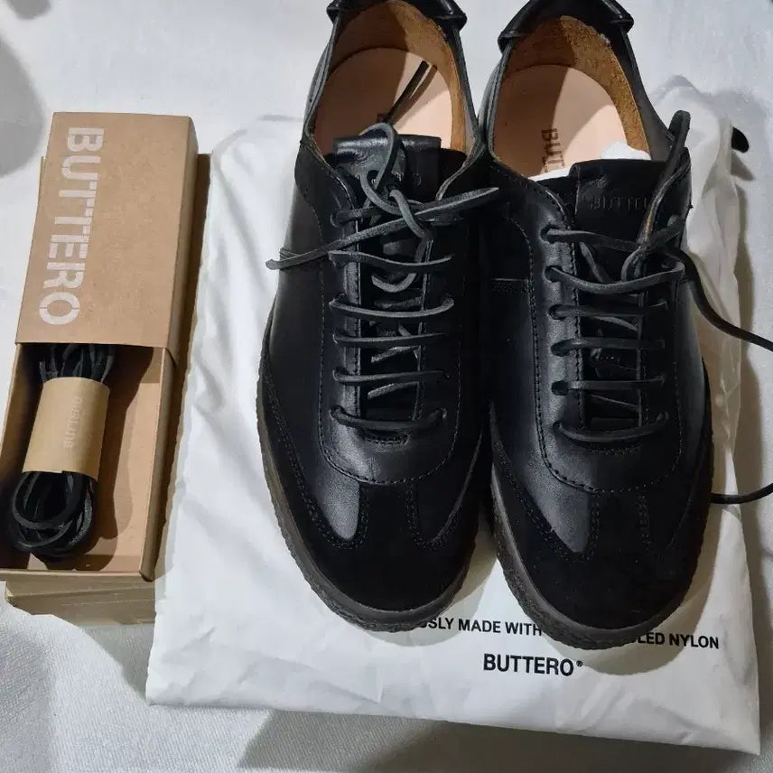 [BUNJANG] Buttero Crespo Sneakers Black / 부테로 크레스포 스니커즈 블랙