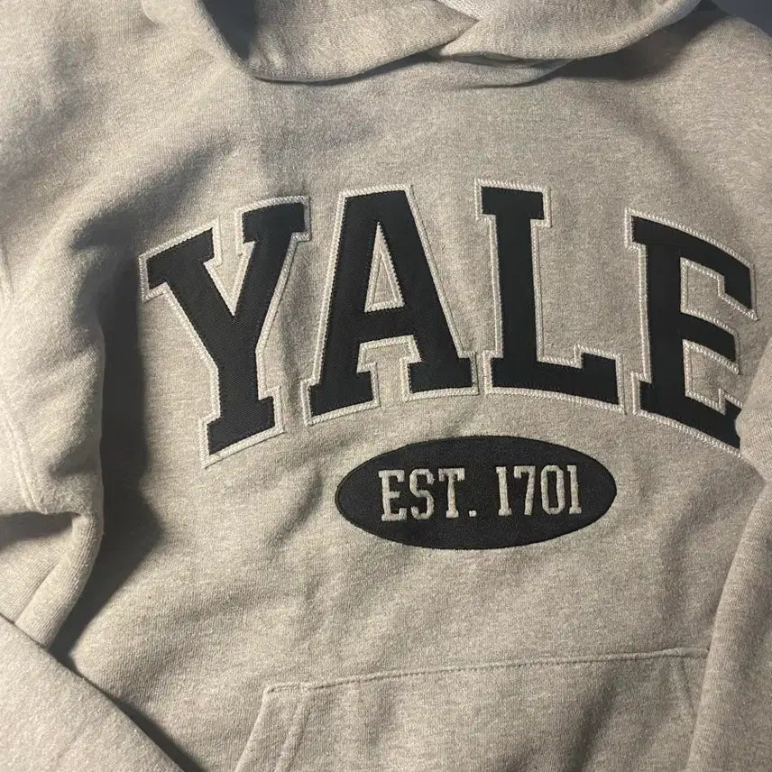 [BUNJANG] Yale Grey Hoodie / Yale 후드티 회색