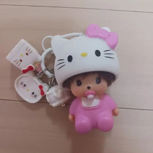 [BUNJANG] Hello Kitty Monchhichi Doll / 키티 몬치치 팔아요