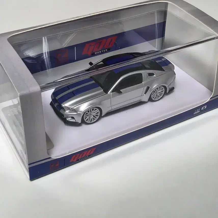 [BUNJANG] GDO Hunter Ford Mustang Diecast Model Car - Silver / GDO 헌터 포드 머스탱 다이캐스트 은색 모델카