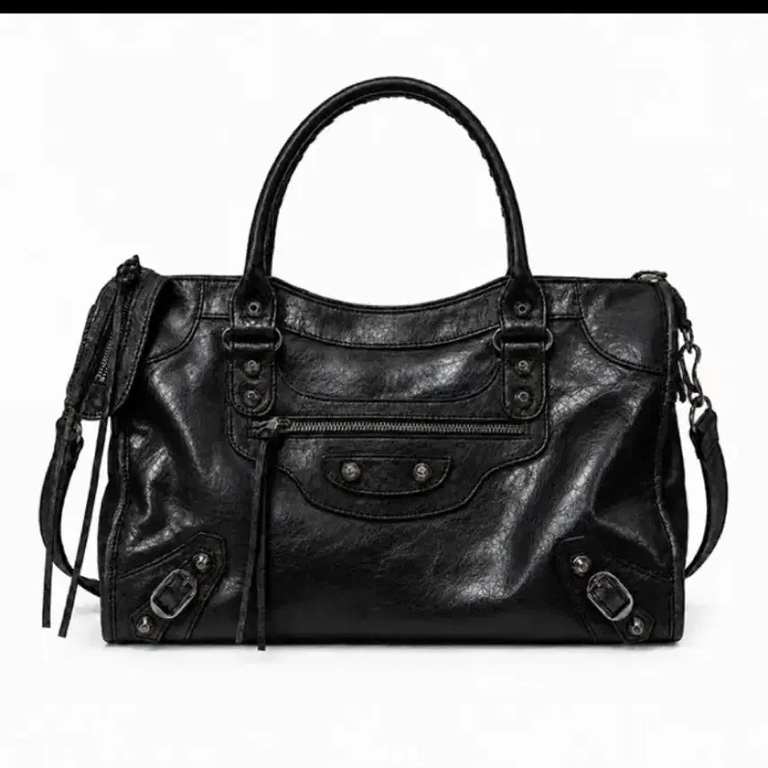 [BUNJANG] Leather Shoulder Tote Bag / 에이블리 가방 숄더백 레더 토트백