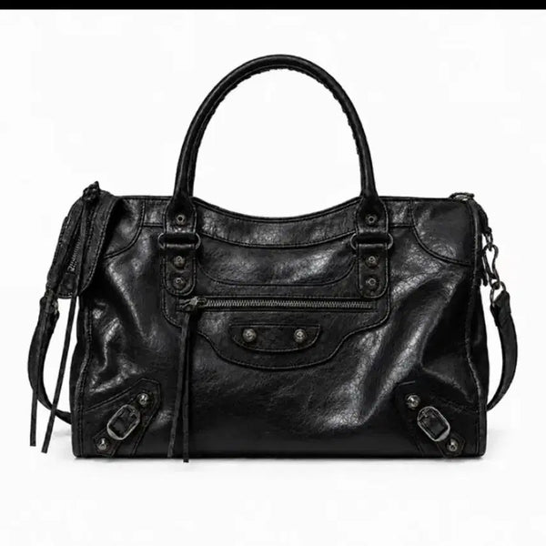 [BUNJANG] Leather Shoulder Tote Bag / 에이블리 가방 숄더백 레더 토트백