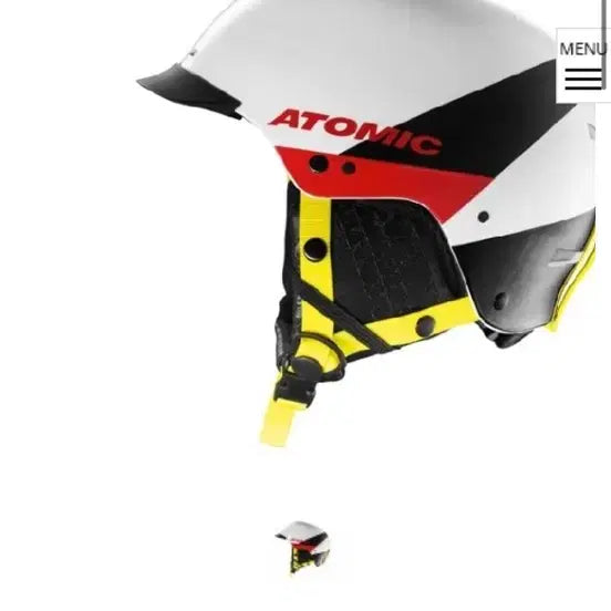 [BUNJANG] Atomic Troop SL Helmet with Chin Guard - White / 아토믹 헬멧 [15/16] 트룹 SL 화이트 턱가드 포함