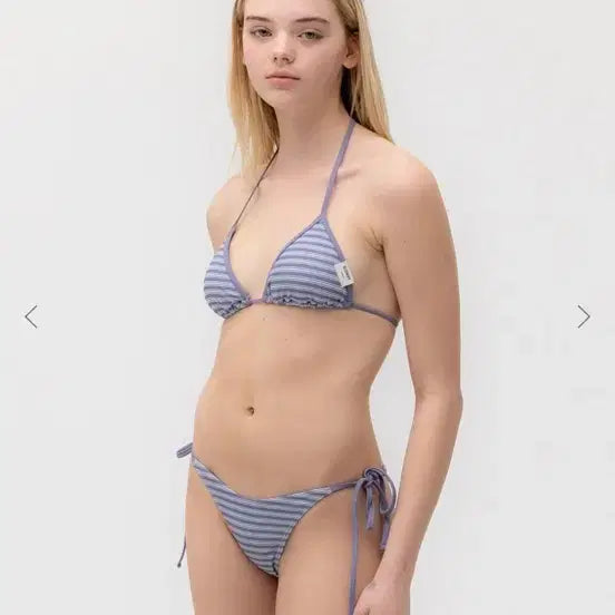 [BUNJANG] Glowny Stripe Bikini Set M / 글로니 스트라이프 비키니 세트 M