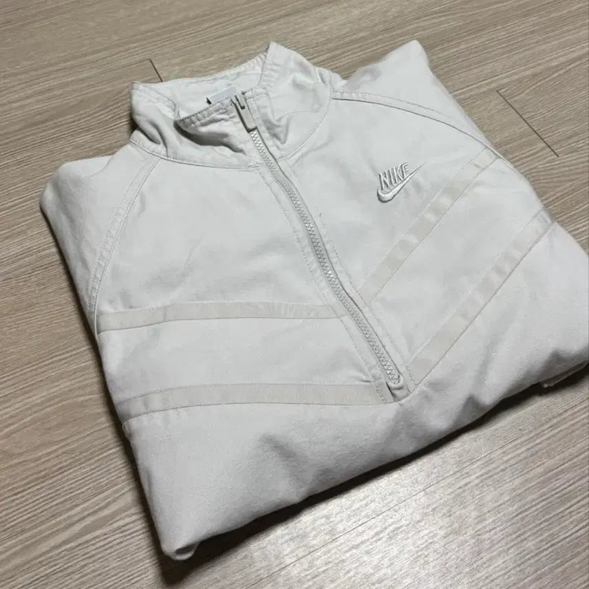 [BUNJANG] Nike Windrunner Canvas Jacket Light Bone - Asia (M) / 나이키 윈드러너 캔버스 자켓 라이트 본 - 아시아(M)