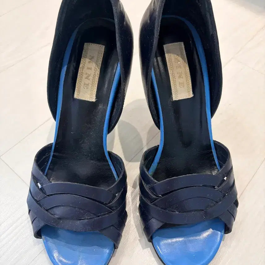 [BUNJANG] Hansun Mine Side Open-Toe Heels 225 / 한선 마인 사이드오픈토 225